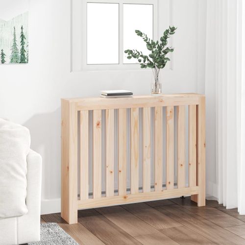Vidaxl Cache-Radiateur 108,5x19x84 Cm Bois Massif De Pin