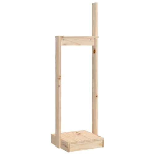 Vidaxl Porte-Bûches 33,5x30x110 Cm Bois Massif De Pin