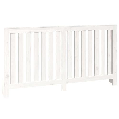 Vidaxl Cache-Radiateur Blanc 153x19x84 Cm Bois Massif De Pin