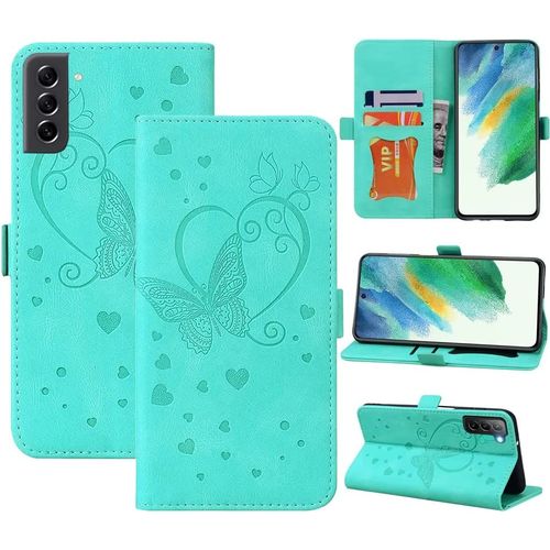 Coque Samsung Galaxy S21 Fe 5g, Samsung S21 Fe, Flip Case En Protecion Pour Samsung Galaxy S21 Fe, Vert