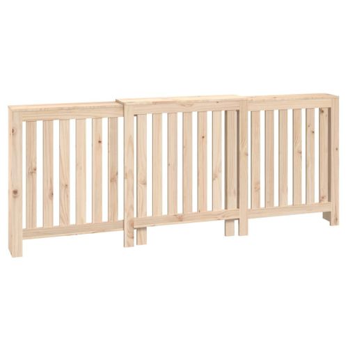 Vidaxl Cache-Radiateur 210x21x85 Cm Bois Massif De Pin