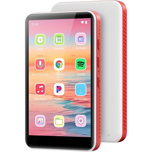 acdsgd-192Go Lecteur MP3 avec Bluetooth et WiFi, Android 13.0, RAM: 4Go, 4.0"" HD MP4 Lecteurs Écran Tactile et Haut-Parleur, Portable Spotify MP3 avec Play Store APP