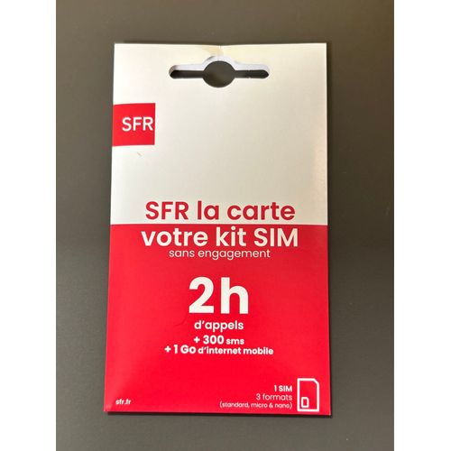 Sfr La Carte Kit Carte Sim Sans Engagement 