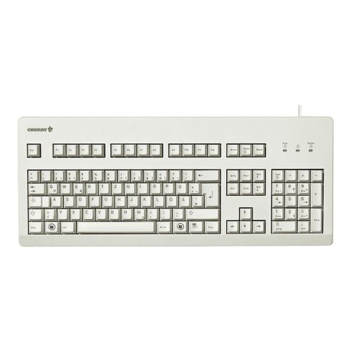 CHERRY G80-3000 - Clavier - PS/2, USB - US - gris clair