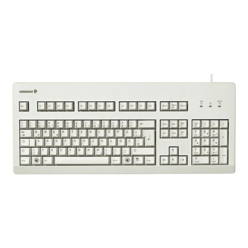 CHERRY G80-3000 - Clavier - PS/2, USB - Allemand - gris clair