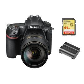 NIKON D850 reflex 45.4 mpix KIT AF-S 24-120MM F4G ED VR + 64GB SD card + EN-EL15A Battery