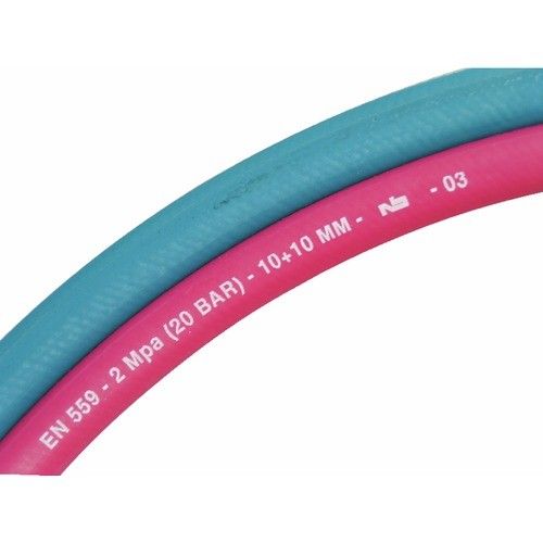 Tuyau soudage jumelé - diamètre intérieur 6 x 13 mm - longueur 20 m TRICOFLEX