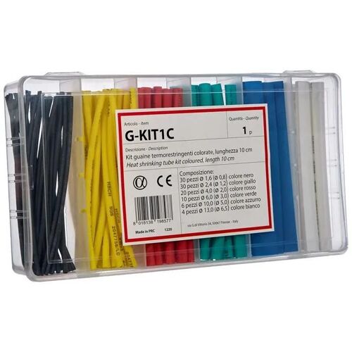 Kit de gaines thermorétractables - Arnocanali - G-KIT1C - 100 pièces - Couleurs mixtes - Isolation électrique