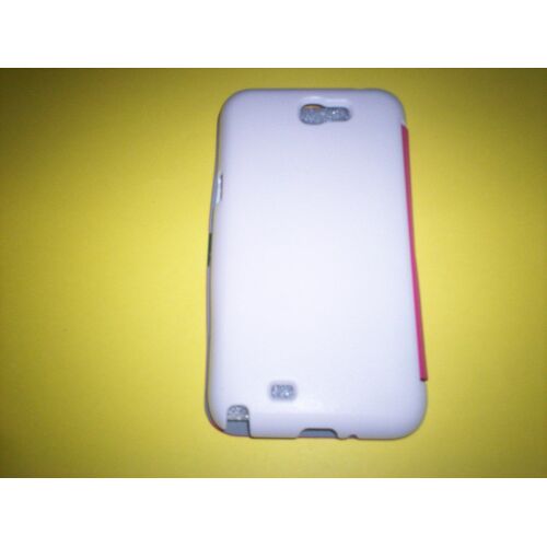 Étui À Rabat Samsung Galaxy Note 2 Rose Et Blanc