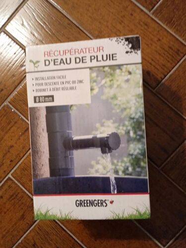 Récupérateur d'eau de pluie, Greengers, à débit réglable