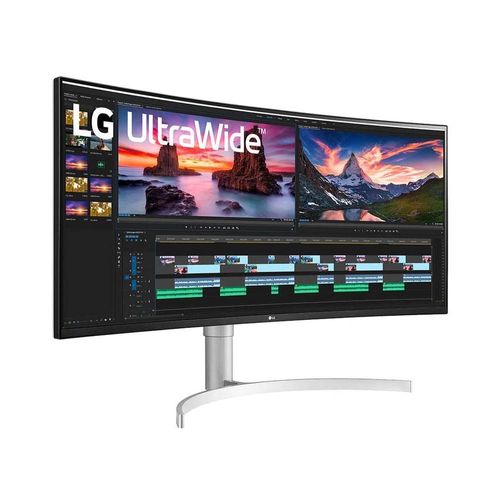 LG 38WN95C-W - Écran LED - incurvé - 38" - 3840 x 1600 UltraWide QHD+ @ 144 Hz - Nano IPS - 450 cd/m² - 1000:1 - DisplayHDR 600 - 1 ms - 2xHDMI, DisplayPort, Thunderbolt 3 - haut-parleurs