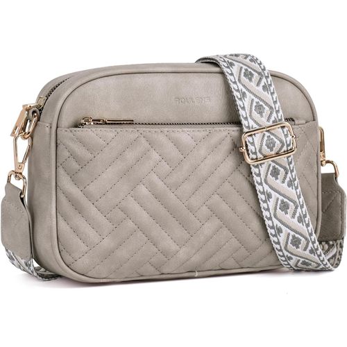 Petit Sac Bandoulière Femme, Sac A Main Femme Bandouliere En Cuir Pu Matelassé, Sac Téléphone Portable Femme Avec Large Sangle Réglable Et Amovible