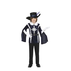 Déguisement Mousquetaire Bleu Élégant Garçon