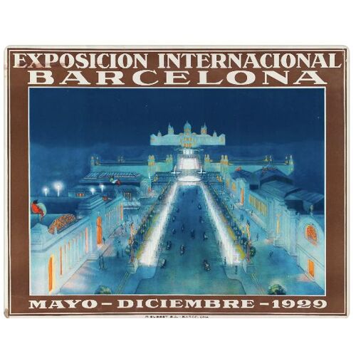 Affiche Barcelone 1929