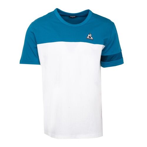 Tee Shirt Bleu Sapphire Et Blanc Homme Le Coq Sportif