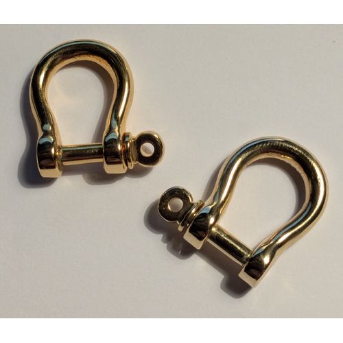 Lot De 2 Fermoirs Manilles Dorées Vintage