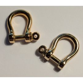 Lot De 2 Fermoirs Manilles Dorées Vintage