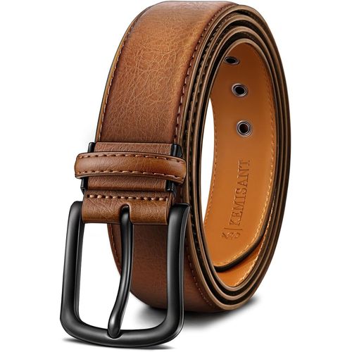 Cauc-Ceinture Hommes, Ceinture Cuir Ajustable Pour Cadeaux,Costumes,Habillés,Jeans Et Golf,Largeur 38mm,Coupe Sur Mesure