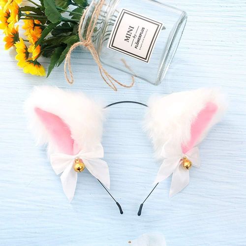 Tzf-Doeheah Oreille De Chat Serre Tete Chat Bandeau Accessoires Cheveux De Déguisement Pour Femmes Filles Fête Halloween Anniversaire Cosplay