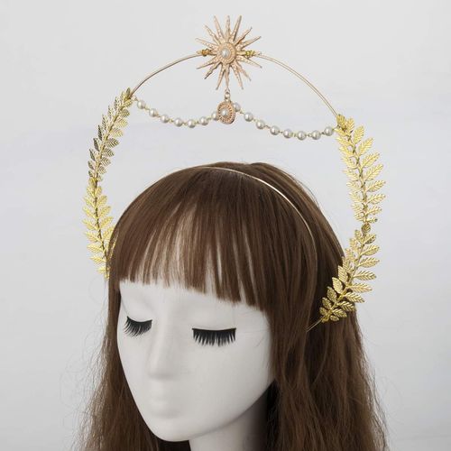 Tzf-Halo Couronne Marie Déesse Bandeau Aux Femmes Halloween Costume Déesse Casque (Style #1)