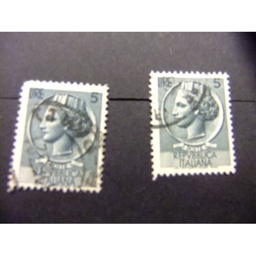 L 122 Italia Italie Republica 1953 / Sello De La Moneda De Siracusa / Yvert 648 Fu