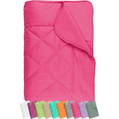 Tzf-Couette Légère En Microfibre - Certifié Öko-Tex Standard 100 - Dimensions : Env. 135 X 200 Cm - 732.932 - Rose