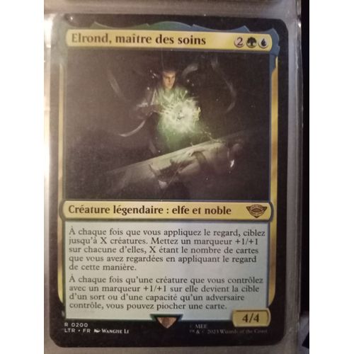 Elrond, Maître Des Soins Le Seigneur Des Anneaux Carte Magic
