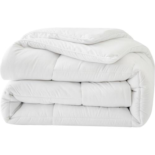 Tzf-Couette D'hiver, 135 X 200 Cm, 460 G/M², 135 X 200 Cm, Sans Housse, Utilisable, Chaude, Douce Et Douillette, Blanche