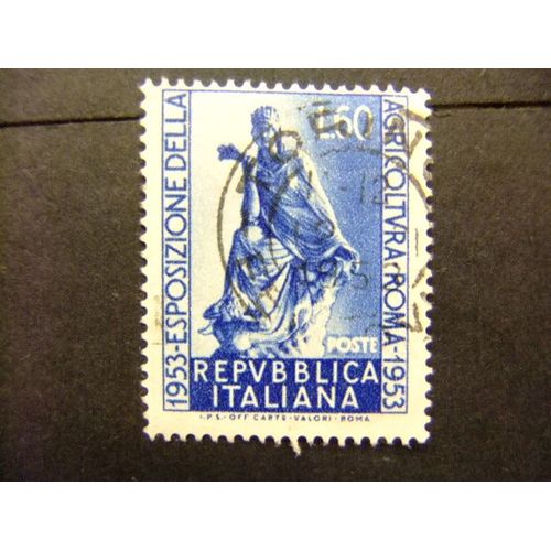 L 122 Italia Italie Republica 1953 / Diosa De La Fortuna De Antioquía / Yvert 659 Fu