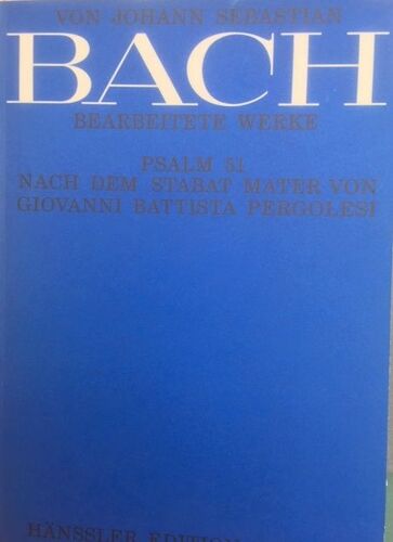 Tilge, Höchster, Meine Sünden Bwv 1083 D'après Le Stabat Mater De Pergolesi De Bach