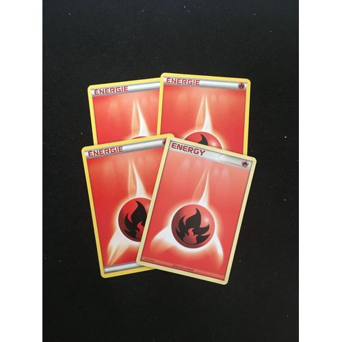 (1997) 4 Énergies Type "Feu" (Pokemon)