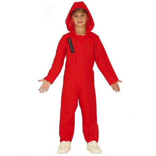 Déguisement Combinaison Rouge Voleur Enfant 7 À 9 Ans (125-135 Cm)