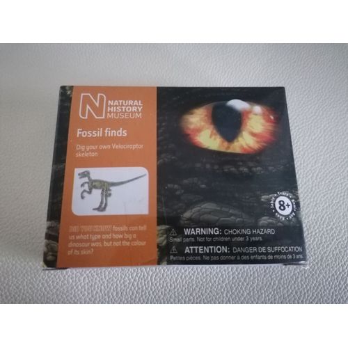 Fossile Dinosaure Velociraptor Skeleton - Fossil Finds- Natural History Museum - 2018