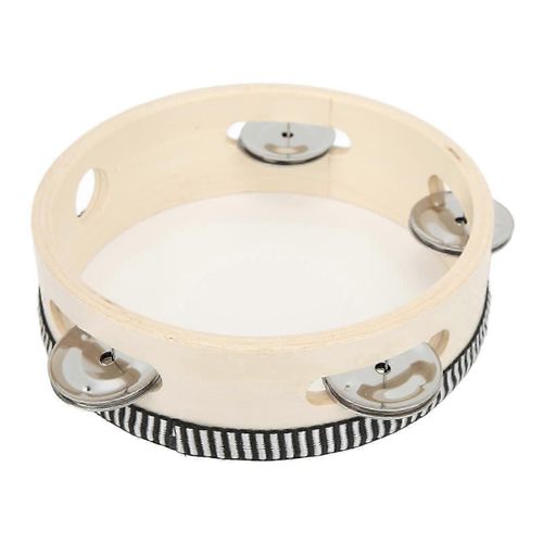 Tambourin À Main En Bois, 154 Mm, Polyester, Son Clair, Éducatif, Pour La Performance