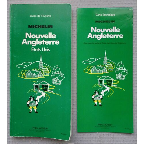 Guide Vert Michelin Nouvelle Angleterre (Etats-Unis) Et Sa Carte Touristique