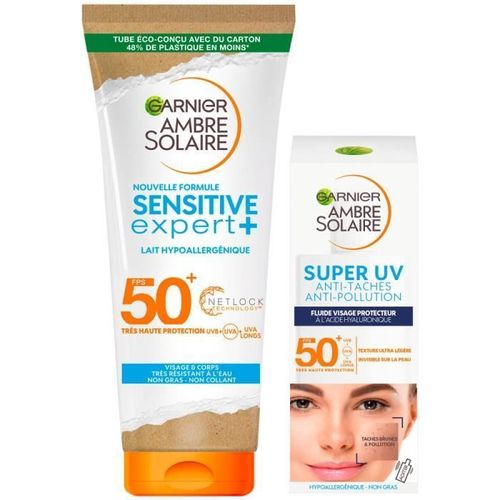 Garnier Ambre Solaire Routine Protection Solaire Visage & Corps Sensitive Expert+ 