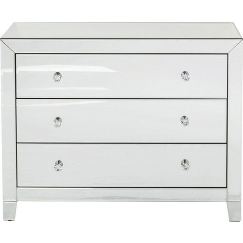 Commode Luxury Argent 3 Tiroirs Kare Design