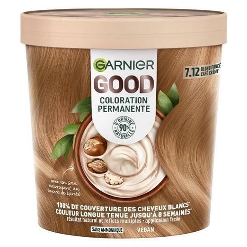 Garnier Good Coloration N°7.12 Blond Foncé Café Crème Multicolore