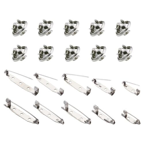 Broche En Fer, Base Arrière, Broches De Barre, Clip, Épingles De Sécurité, Broche Avec Revers, Dos, Bricolage, Bijoux, Accessoires, Platine, 1 Ensembl 9109-May14a32103