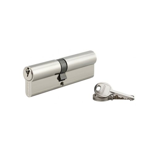 Cylindre de serrure double entrée SA, 45 x 55 mm, anti-arrachement, nickel, 3 clés - 1 pièce - THIRARD - 00016457