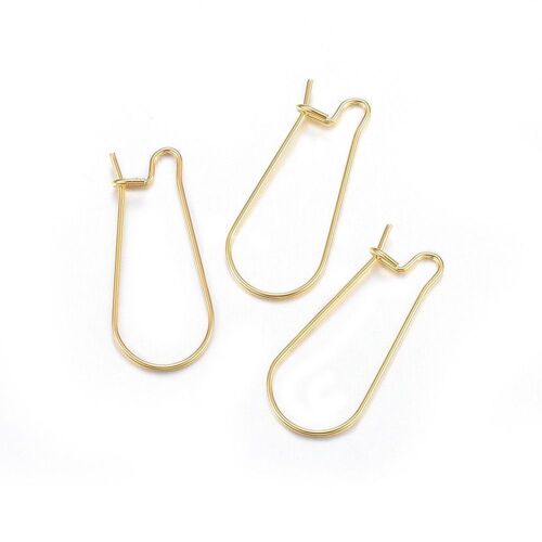 Créoles En Acier Inoxydable 100, 304 Pièces, Composants De Boucles D'Oreilles, Crochets Pour Bricolage, Fabrication De Bijoux, Matériel Artisanal 9109-May14A32663