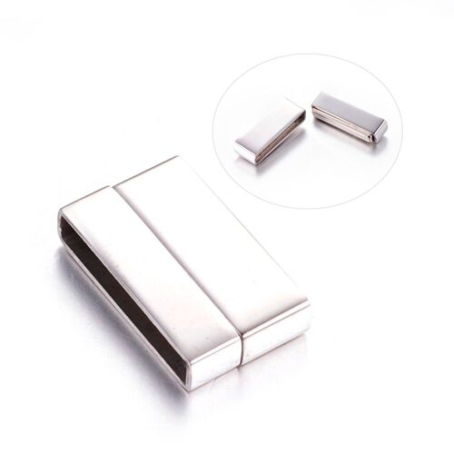 Fermoirs Magnétiques Rectangulaires En Acier Inoxydable 4.5, 1 Ensemble De 22X13X304Mm, Pour La Fabrication De Bijoux À Faire Soi Même, Couleur En Aci 9109-May14A32018