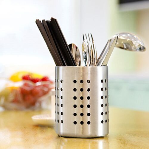 Égouttoir À Couverts En Acier Inoxydable, Rangement Pour Cuillères Et Baguettes, Porte Baguettes, Organisateur Pour Outils De Cuisine 9109-May14a29460
