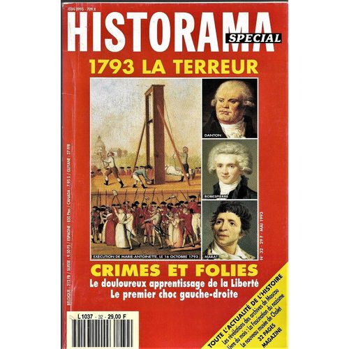 Historama Spécial N°32 (Mai 1993) : 1793 La Terreur