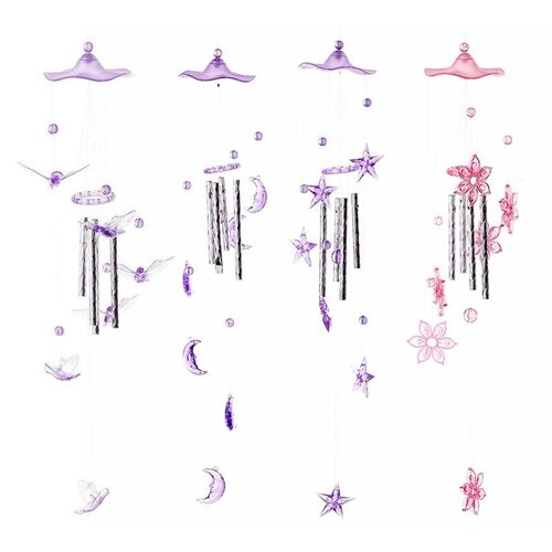 Tubes Métalliques Mignons De 45Cm 1 Pièce, Carillons Éoliens De Cloche, Décoration De Maison Suspendue De Jardin, Cadre De Porte Pour Lit De Bébé 9109-May14A29132