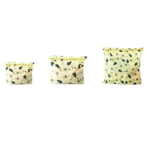 Tissu Frais Respectueux De L'Environnement, Sac De Conservation De Cire D'Abeille Naturelle Réutilisable, Emballage Alimentaire, Stockage De Fruits St 9109-May14A27083