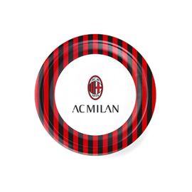 8 Assiettes En Carton Ac Milan 23 Cm