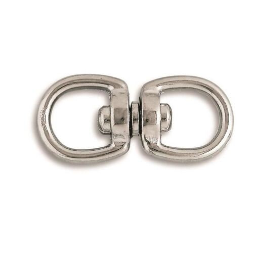 Touret double - zamak nickelé - charge 30 kg - ø 5 mm