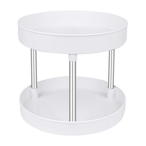 Organiseurs En Plastique À 2 Niveaux Sous L'Évier, Organisateurs De Cuisine Salle De Bains Et Stockage Rotatif Étagère À Épices, Organisateur Pour Réf 9109-May14A27121