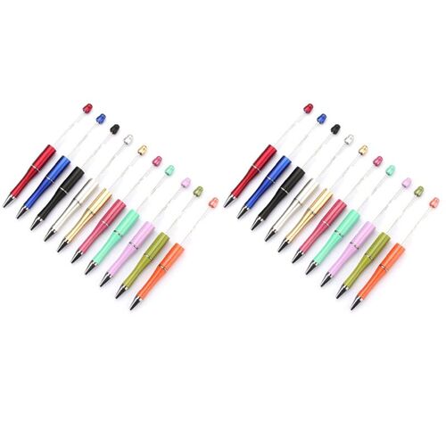 Stylos À Perles En Plastique, 20 Pièces, Stylo À Bille, Cadeau Personnalisé Pour Enfants, Cadeau De Mariage Pour Invités 9109-May14A26193